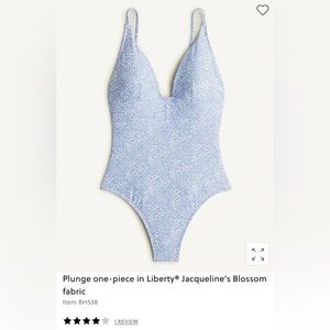 J CREW PLUNGE ONE-PIECE IN LIBERTY®
JACQUELINE'S BLOSSOM FABRIC size 12